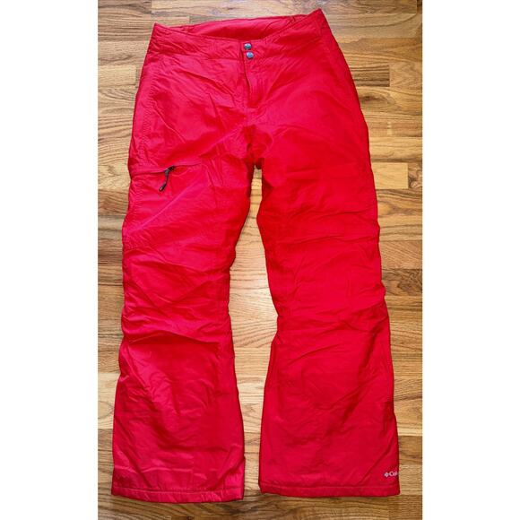 Columbia Women's Bugaboo Red Pant Snow Ski Pants, Size Medium Snowboarding - Picture 1 of 8